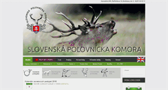 Desktop Screenshot of polovnickakomora.sk